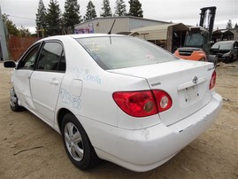 2006 Toyota Corolla LE White 1.8L AT #Z23458